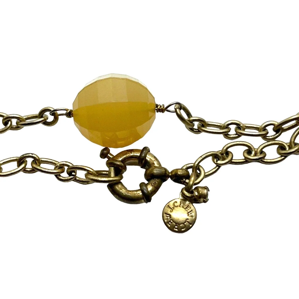 J Crew Necklace Station Yellow 